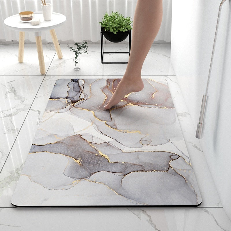 anti-slip diatomaceous earth bathroom mat