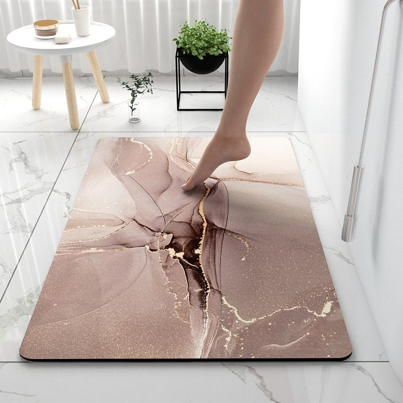 Diatomaceous stone mat