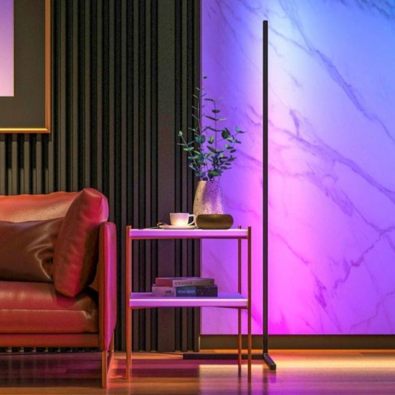 RGB Floor Lamp, Modern Floor Lamp, Corner Lamp, colorful lamp