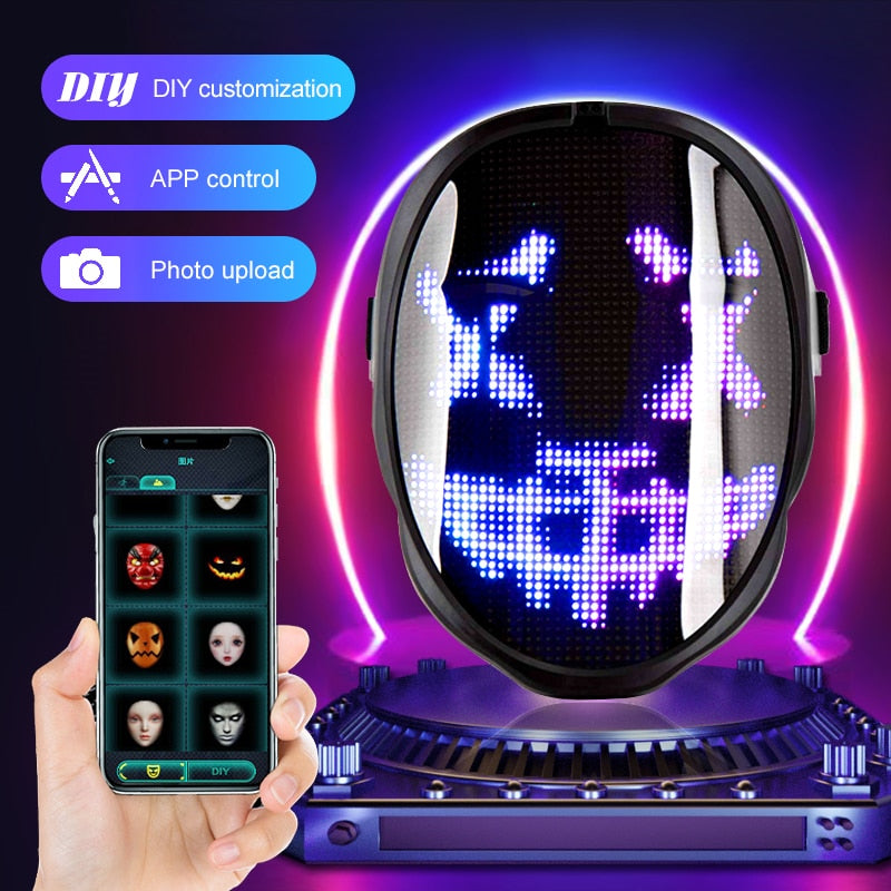 PartyFace™ - Party Programmable Led Mask