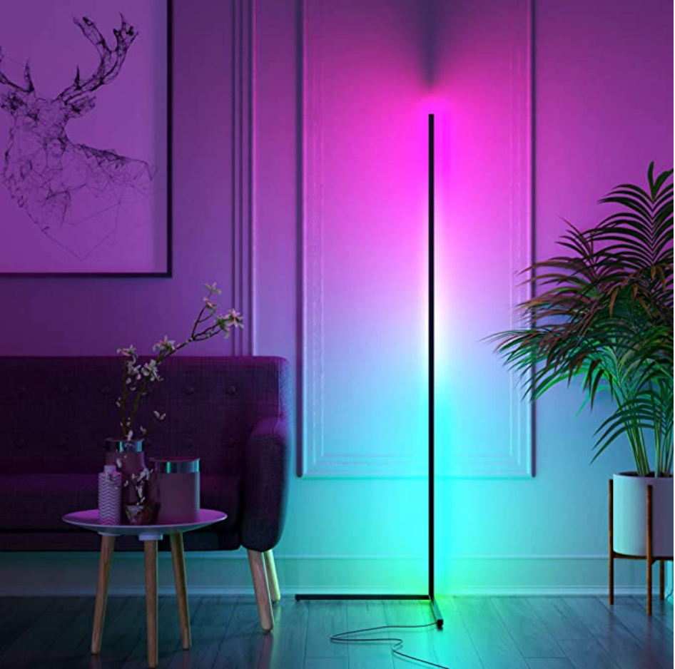 RGB Floor Lamp, Modern Floor Lamp, Corner Lamp, colorful lamp