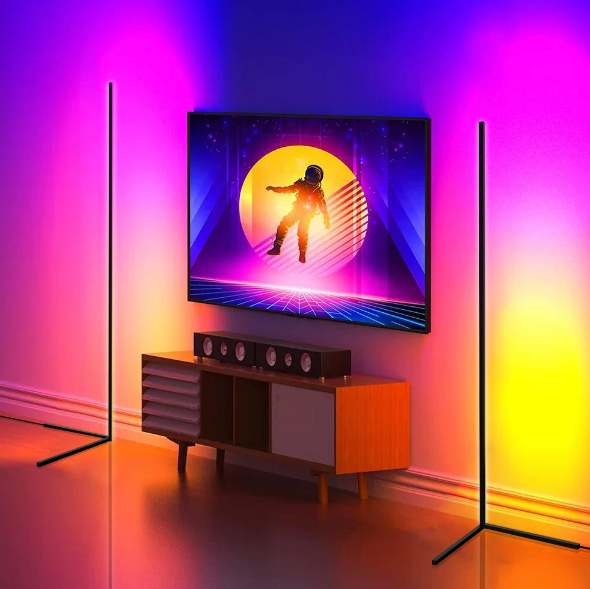RGB Floor Lamp, Modern Floor Lamp, Corner Lamp, colorful lamp, space lamp